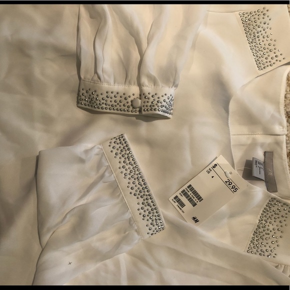 NWT - H&M White Blouse - Picture 5 of 6